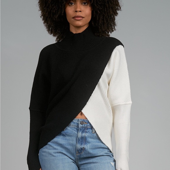 ELAN BOULDER COLOR BLOCK SWEATER SIZE M - Picture 1 of 5